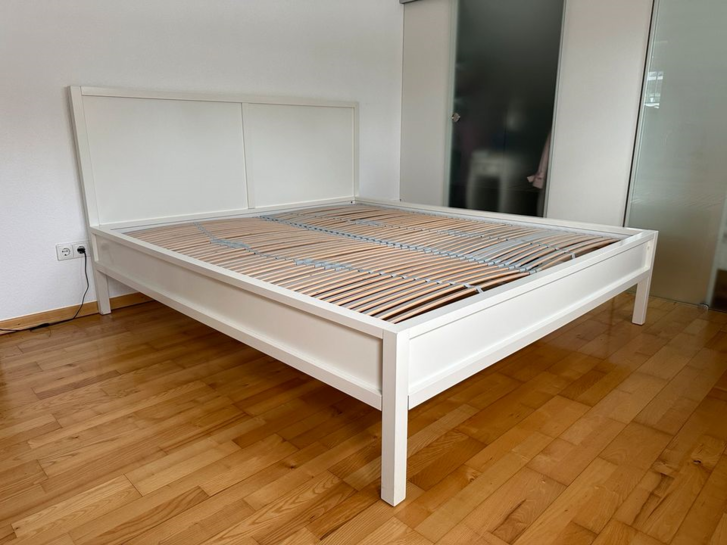 ikea Bett Trondheim wei 180 x 200 cm Inklusive 2 x Lattenrost Haushalt 3