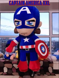 Captain America XXL Plschfigur Amerika 100cm 1m Marvel Avengers Plsch Figur Fan Kuscheltier Plschtier Superheld Held Geschenk Kind Kino TV