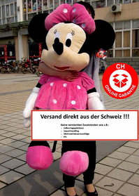 Minnie Maus Plsch XXL Minnie Mouse Disney Fanartikel 1.3m Plschtier 130cm Geschenk Mdchen